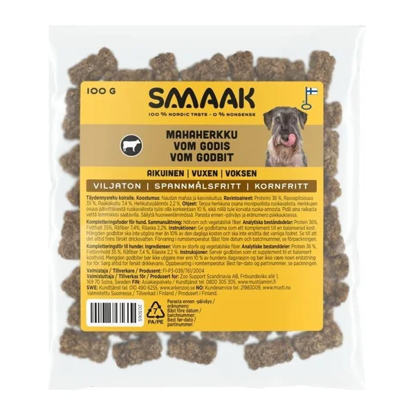 SMAAK naudanmahaherkku 100 g koiran herkku