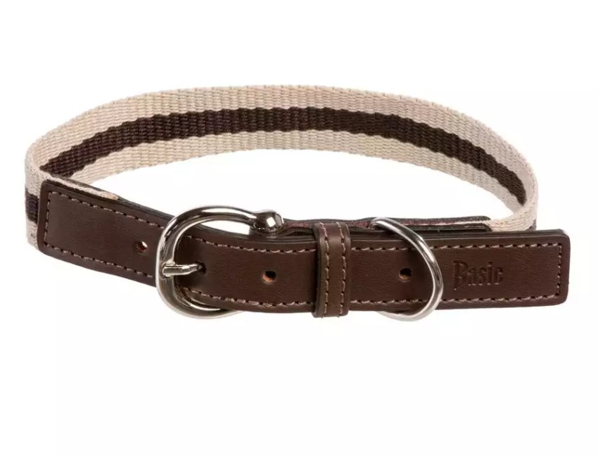 Basic Premium Harri, beige koiran kaulapanta