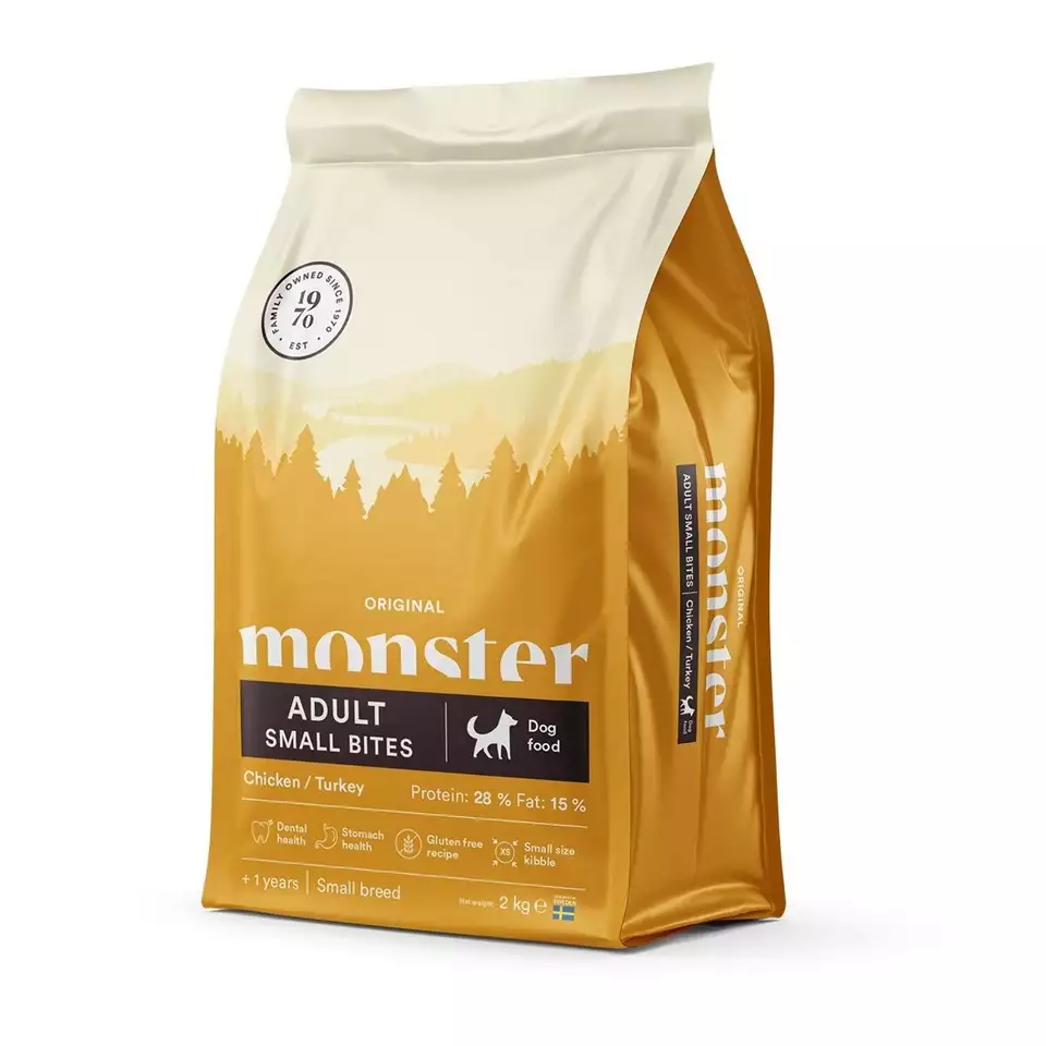 Monster Dog Adult Small, kana ja kalkkuna pienen koiran kuivaruoka