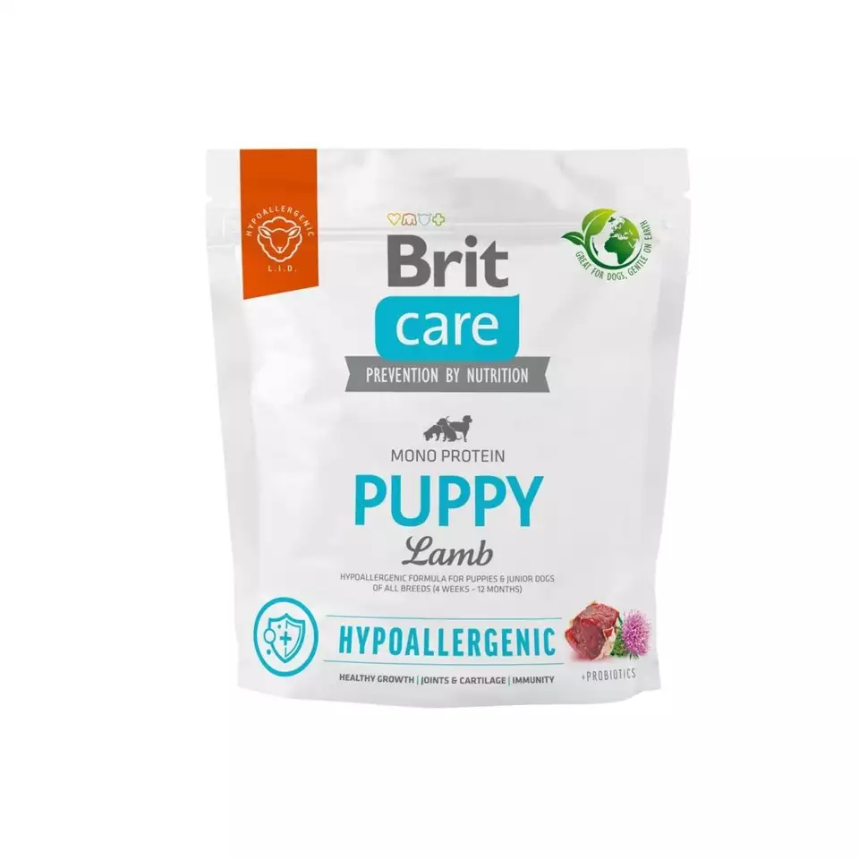 Brit Care Puppy Hypoallergenic, lammas ja riisi