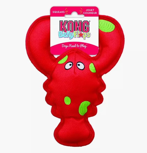 Kong Belly Flops Lobster kelluva pehmolelu koiralle